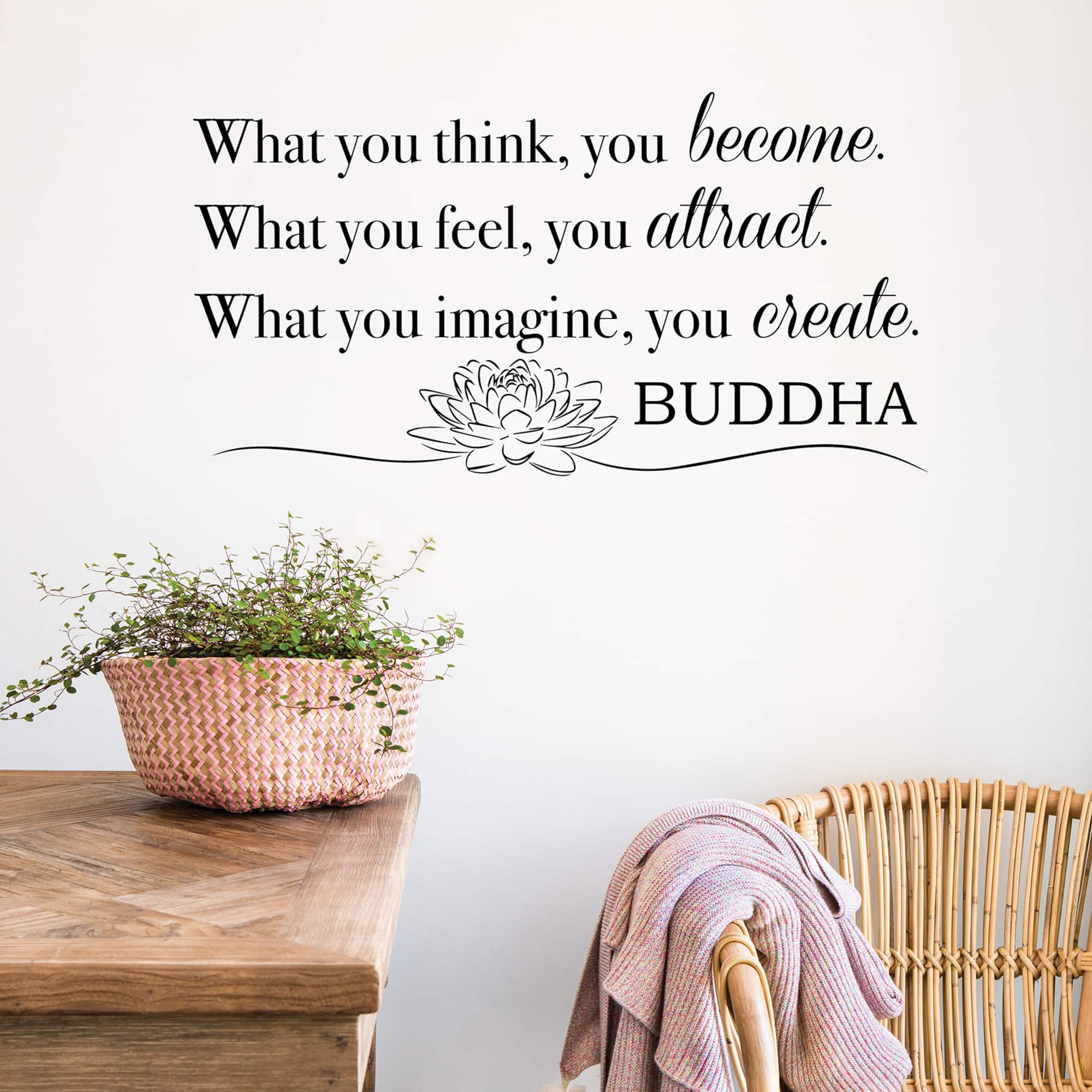 WallPops Become What You Think Wall Quote